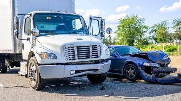 Truck Accident Scene